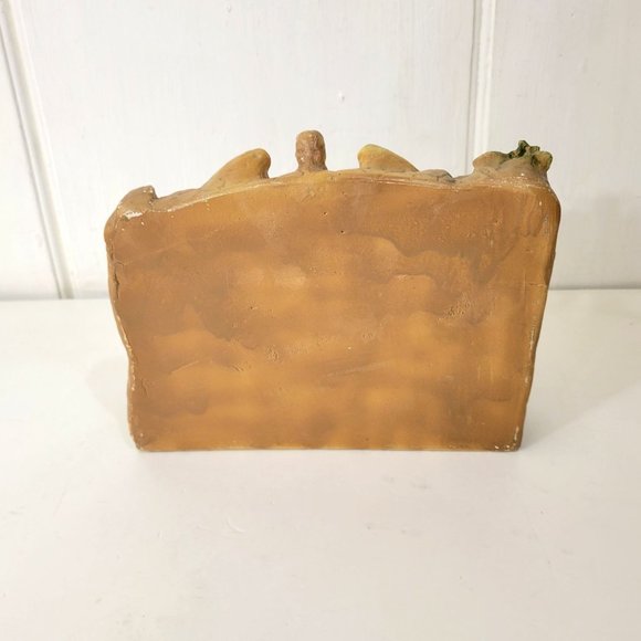Vintage Chalkware Nativity Scene Base - Picture 4 of 7